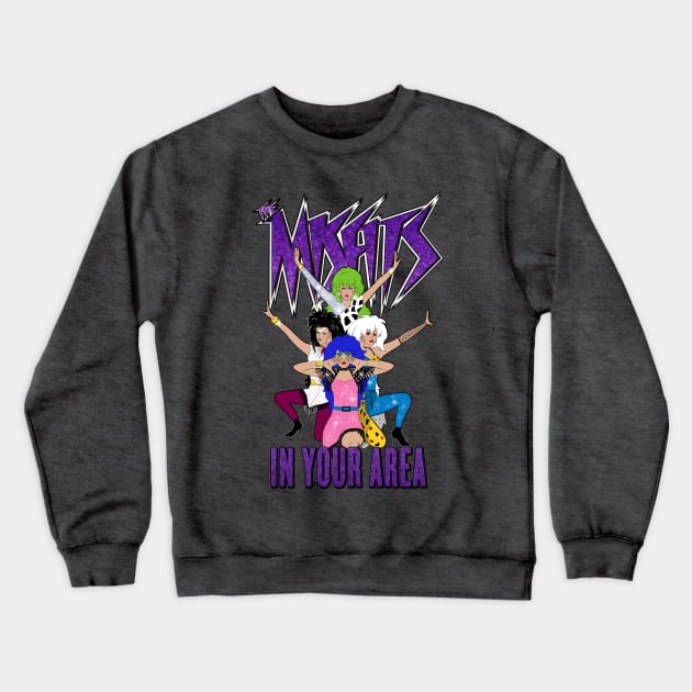 The Misfits In Your Area by BraePrint Crewneck Sweatshirt by Braeprint